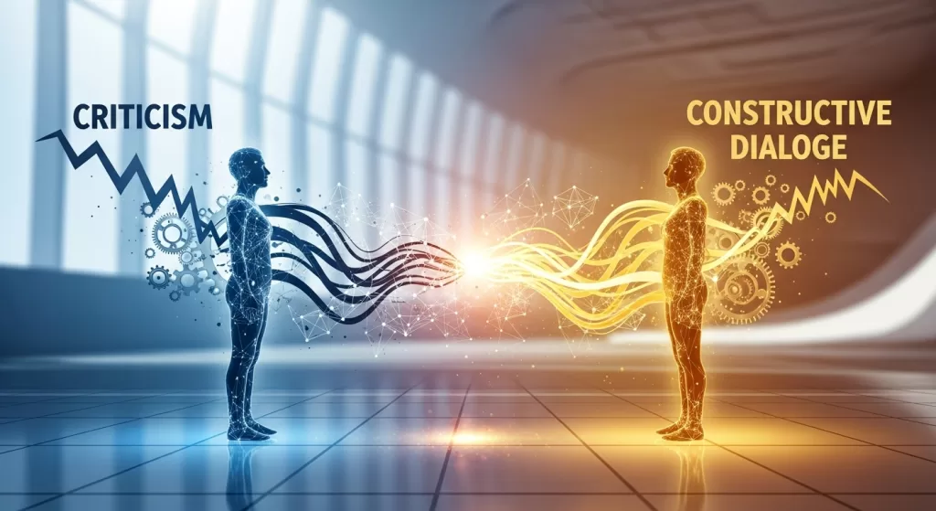 Transforme a Crítica em Oportunidade de Diálogo Construtivo